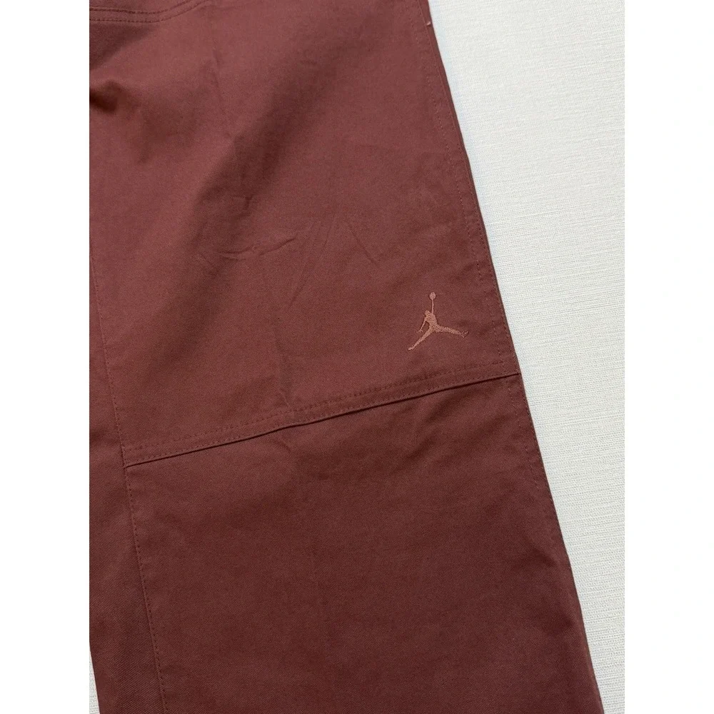 Nike Jordan Essentials Woven Drawstring Pants HF9329-231 Burgundy Men Size M
